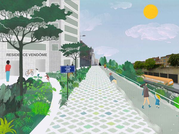 Collage d’ambiance Rue de la Lys 