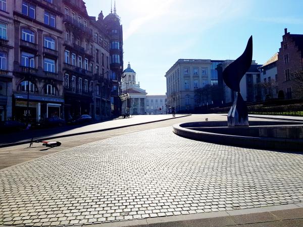 "leeg Brussel" tijdens de lockdown - maart 2020