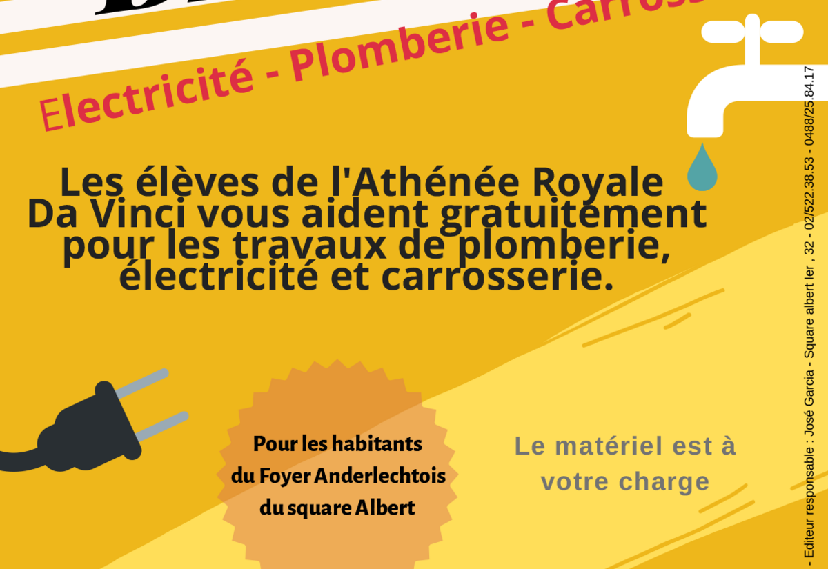 Affiche réalisée pour le projet « Bricoteam »